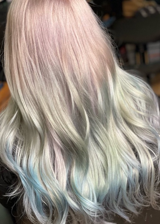 Pastel gradient color finish — house call